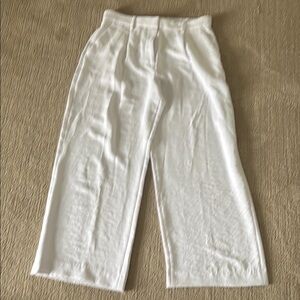 A&F Harper Premium Crepe White Trouser